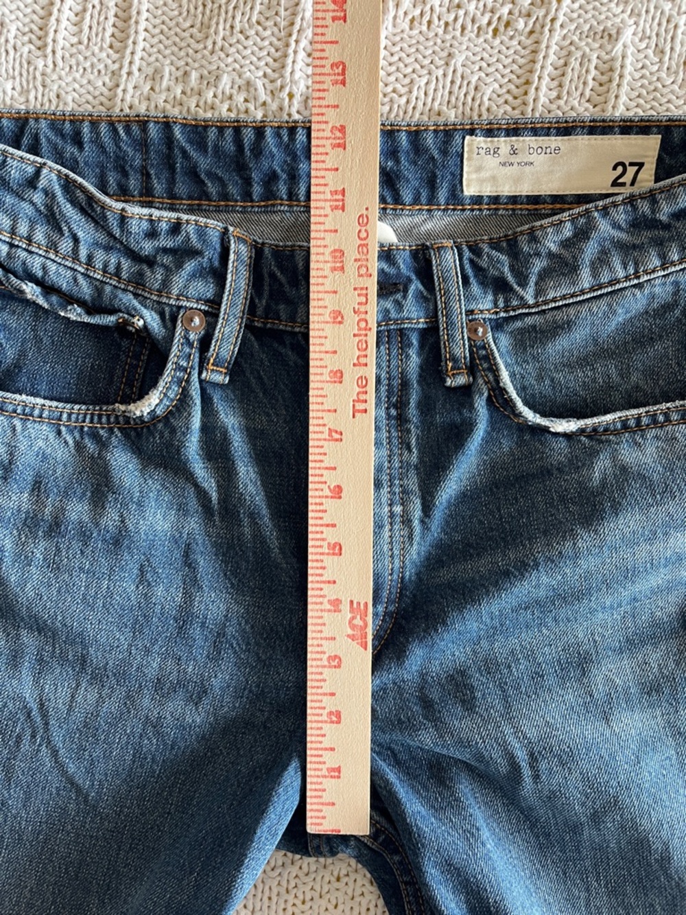 Rag & Bone Rosa Mid-Rise Boyfriend in Clover Sz 27 - Picture 12 of 16